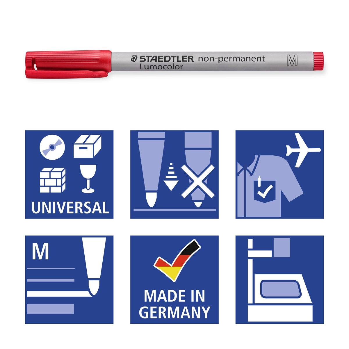 Staedtler Lumocolor Non-Permanent Medium Marker Wallet 8 Assorted 315 WP8