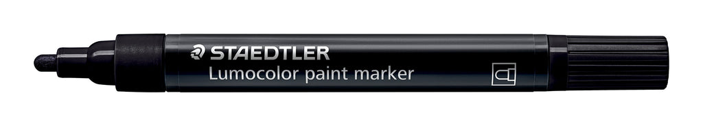 Staedtler Lumocolor Acrylic Paint Marker Black Box 10 349-9