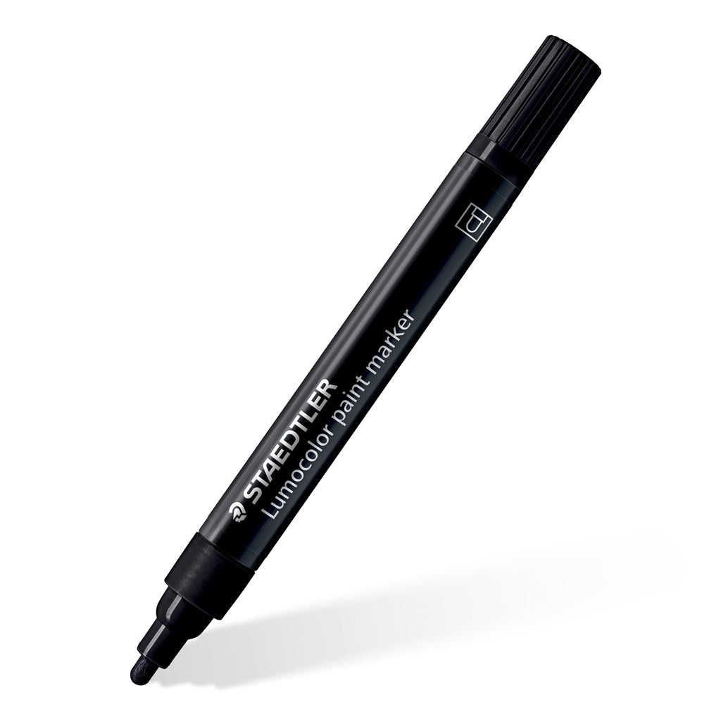 Staedtler Lumocolor Acrylic Paint Marker Black Box 10 349-9