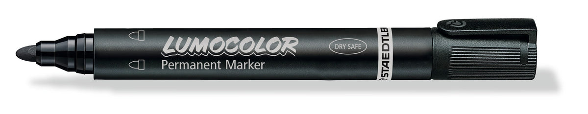 Staedtler Lumocolor Permanent Bullet Tip Marker Black Cup 19 352-9 KP19