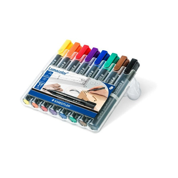 Staedtler Lumocolor Permanent Bullet Wallet 8 Assorted 352 WP8