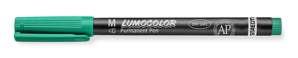Staedtler Lumocolor Permanent Medium Green Box 10 317-5