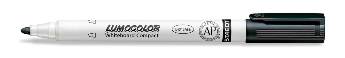 Staedtler Lumocolor Whiteboard Compact Marker Black Wallet 4 341-9 WP4