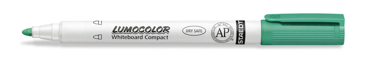 Staedtler Lumocolor Whiteboard Compact Marker Bullet Green Box 10 341-5