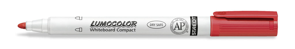 Staedtler Lumocolor Whiteboard Compact Marker Bullet Red Box 10 341-2