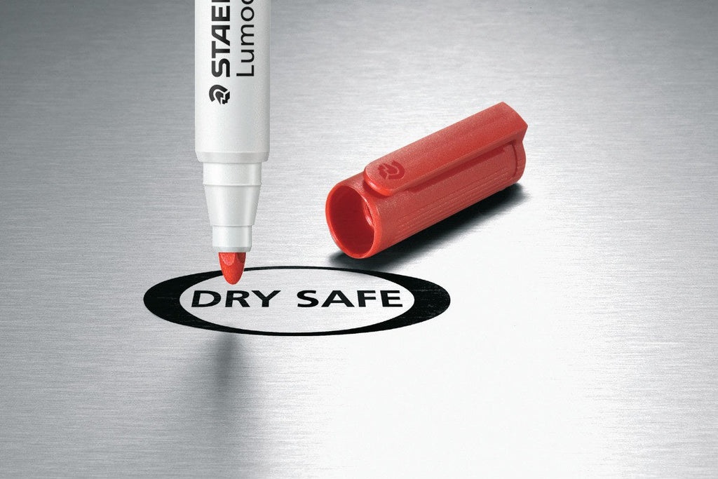 Staedtler Lumocolor Whiteboard Compact Marker Bullet Red Box 10 341-2