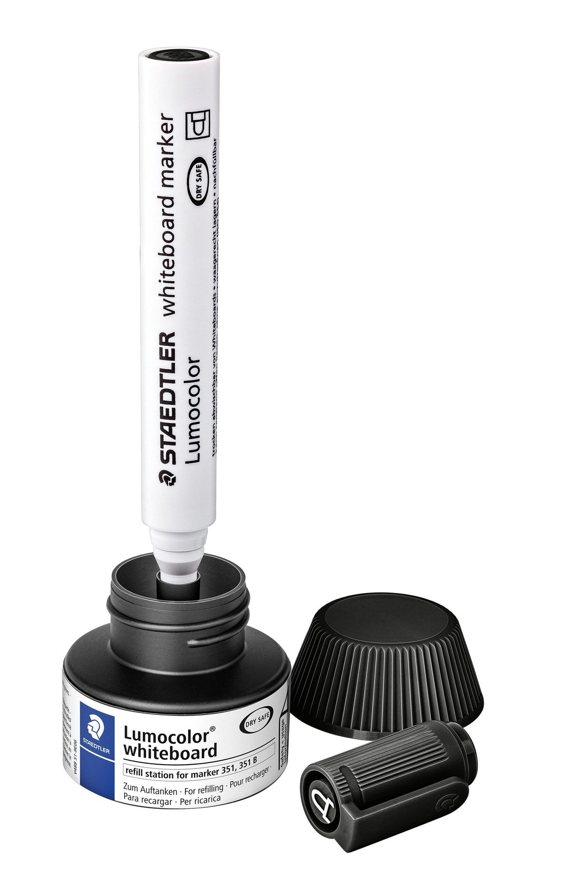Staedtler Lumocolor Whiteboard Marker Refill Station Black 488 51-9