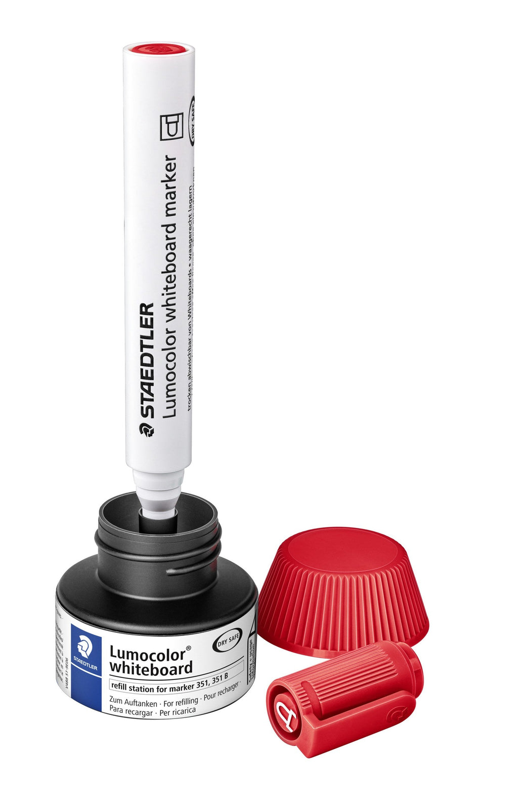 Staedtler Lumocolor Whiteboard Marker Refill Station Red 488 51-2