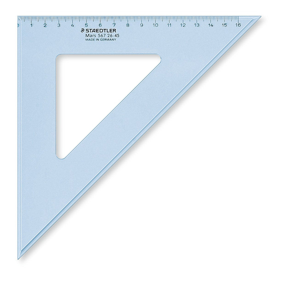 Staedtler Mars Set Square 26cm 45/45 Degree Pack 10 567 26-45