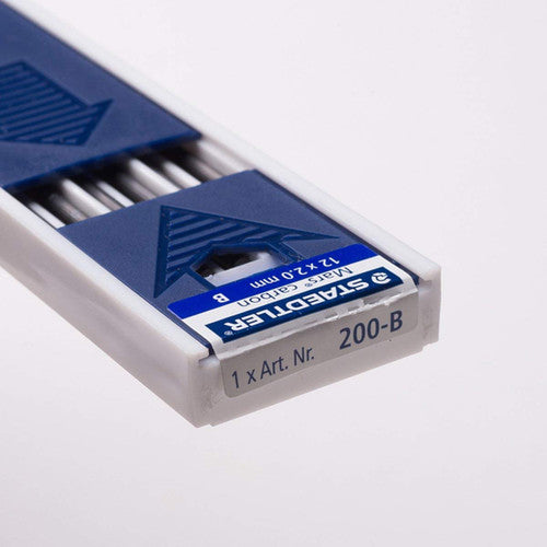 Staedtler Mars 2mm Carbon Leads B Tray 12 200-B