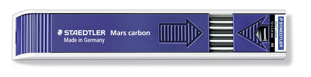 Staedtler 200-HB Mars 2mm Carbon Leads HB Tray of 12