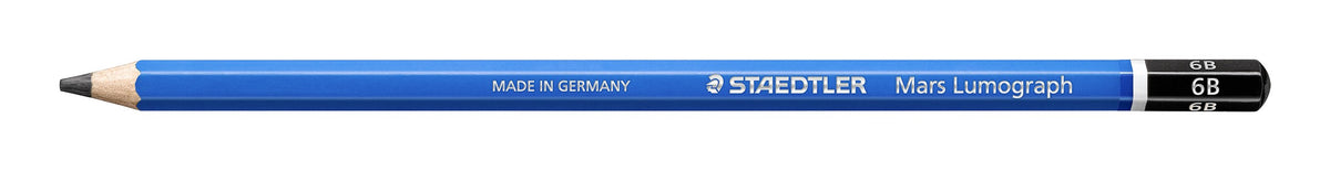 Staedtler Mars Lumograph Pencils 6B Box 12 100-6B