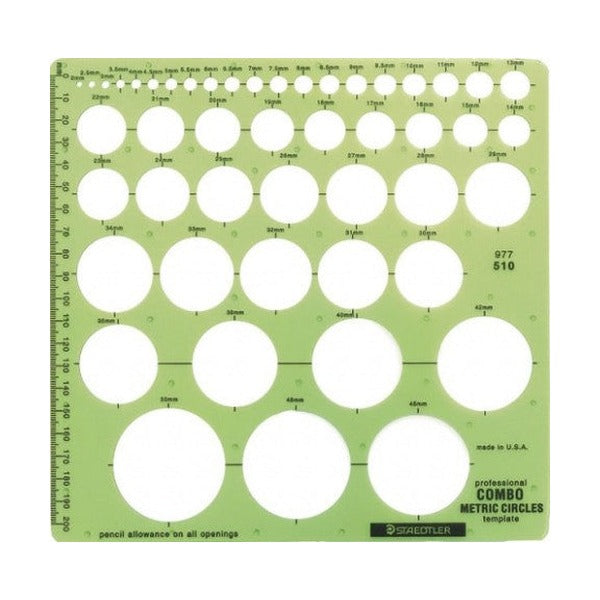 Staedtler Mars Professional Combo Circles Template 977 510