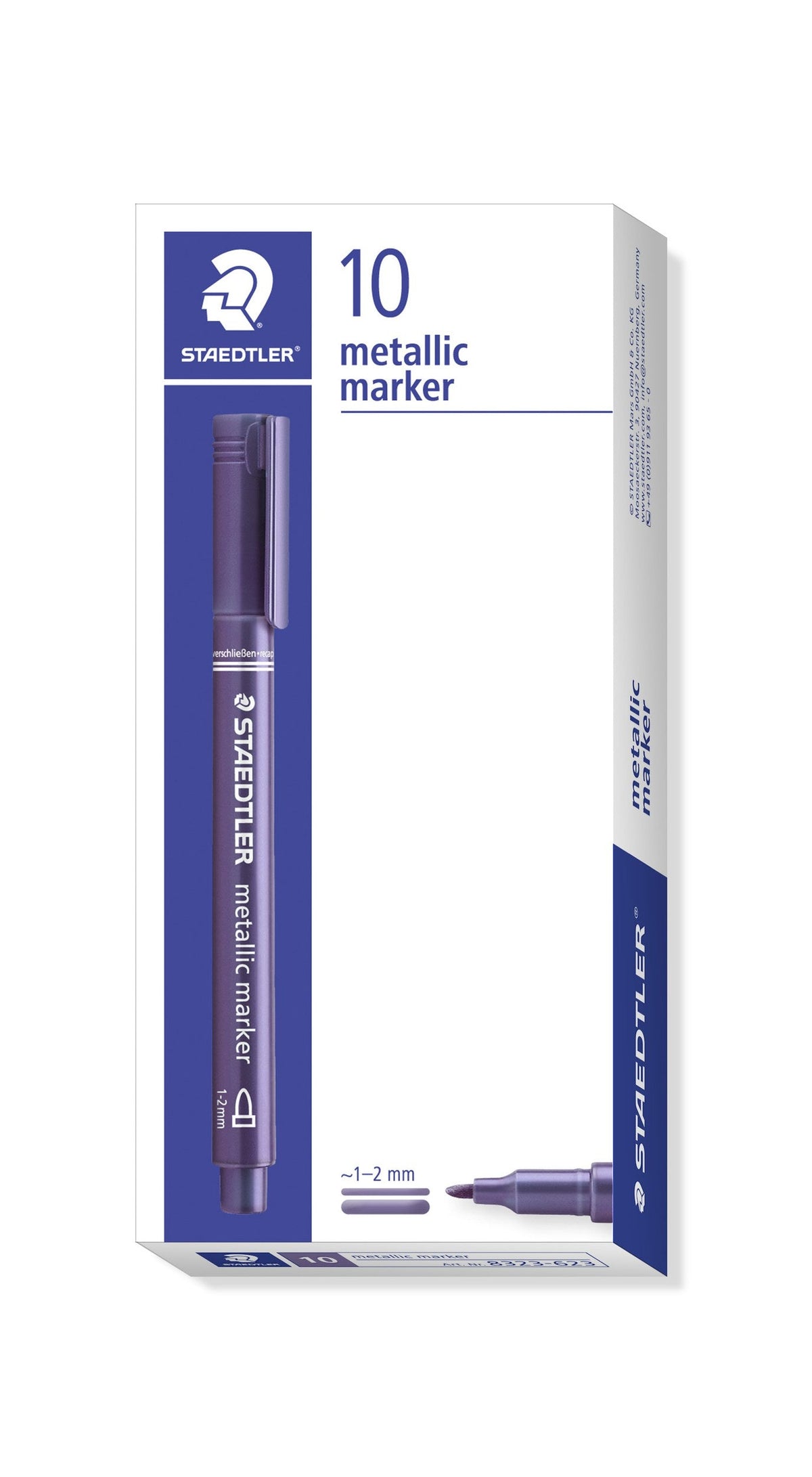 Staedtler Metallic Marker Purple Box 10 8323-623