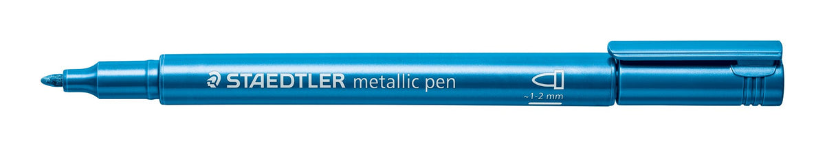 Staedtler Metallic Marker Blue Box 10 8323-373