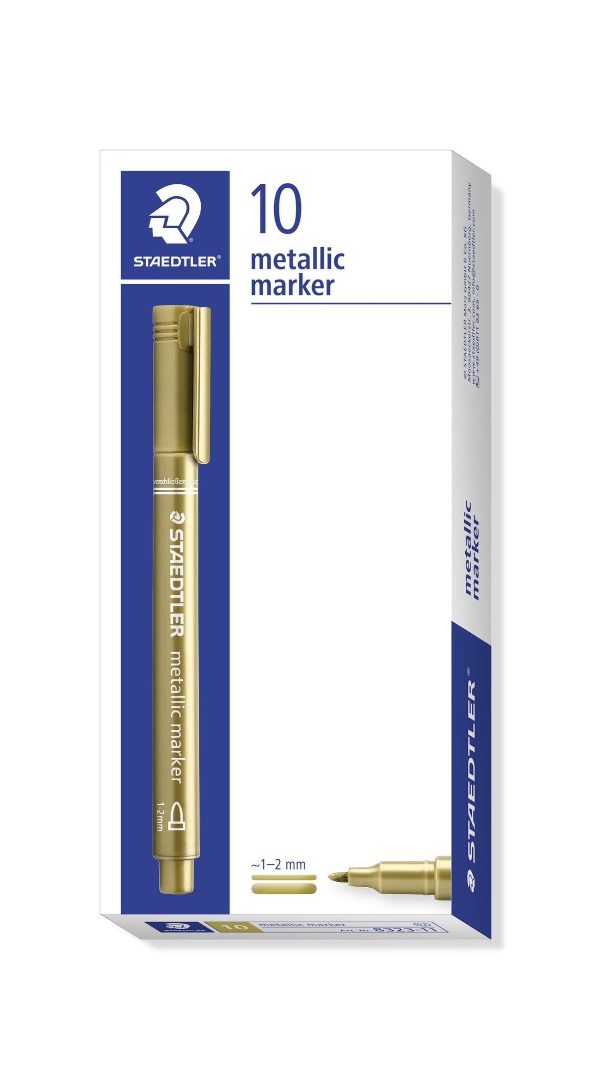 Staedtler Metallic Marker Gold Box 10 8323-11