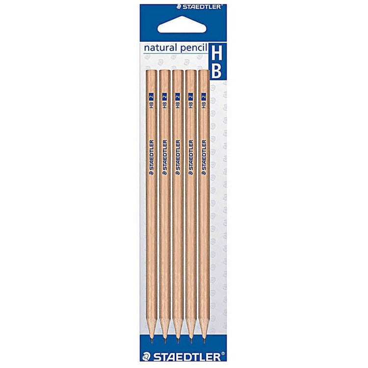 Staedtler Natural Graphite HB Pencils 5 Packs of 12 13060N2BK5