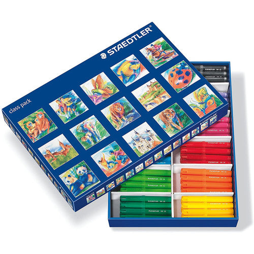 Staedtler Jumbo Colouring Markers Class Pack 144 340 C144