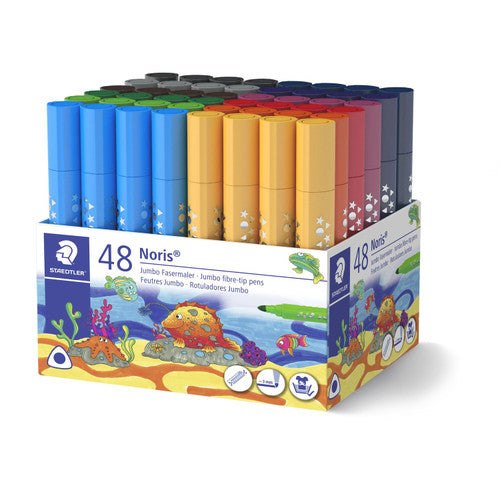 Staedtler Noris Triangular Fibre Tip Pens Broad Class Pack 48 328-B KP48