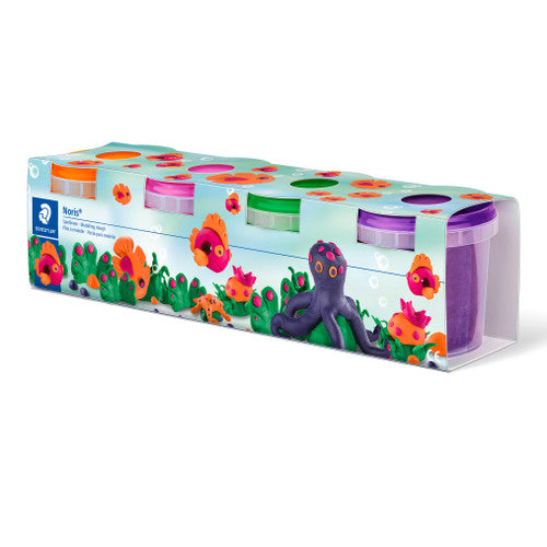 Staedtler Noris Junior Modelling Dough Assorted 4 Special Colours 8134 02
