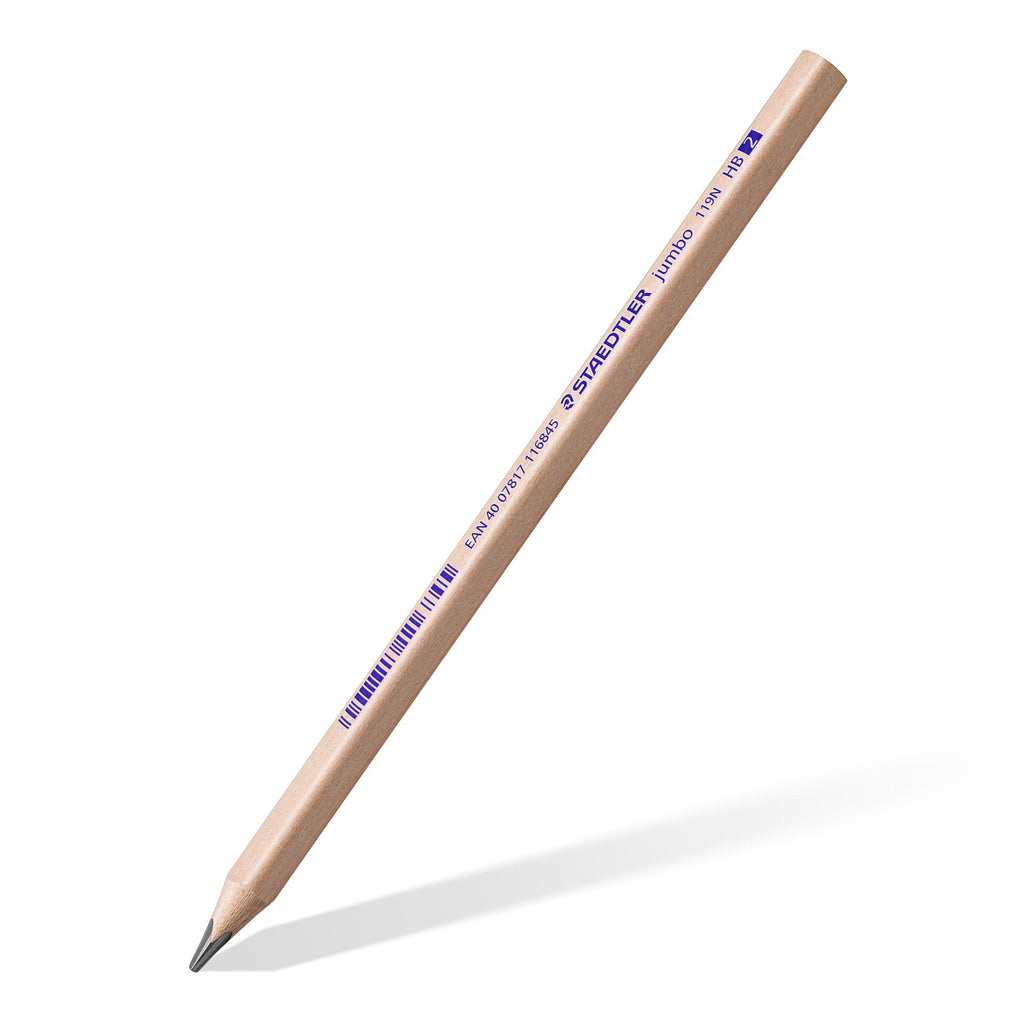 Staedtler Natural Jumbo Triangular Pencil HB Box 12 119N-HB