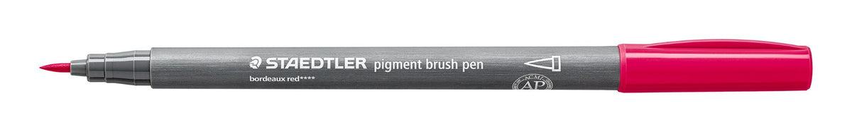 Staedtler Pigment Arts Brush Pen Bordeaux Red Box 10 371-23
