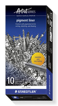 Staedtler Pigment Liner Chisel Tip 0.3-2.0mm Black Box 10 308 C2-9