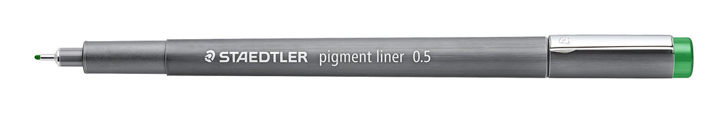 Staedtler Pigment Liner 0.5mm Green Box 10 308 05-5