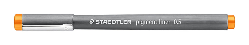 Staedtler Pigment Liner 0.5mm Orange Box 10 308 05-4