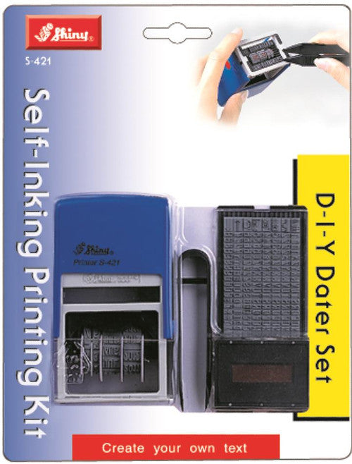 Staedtler Shiny Self-Inking DIY Stamp Set with Dater 4mm 5 Lines 9S421