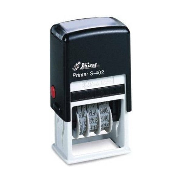 Staedtler Shiny Self-Inking Date Stamp Received Message 9S402