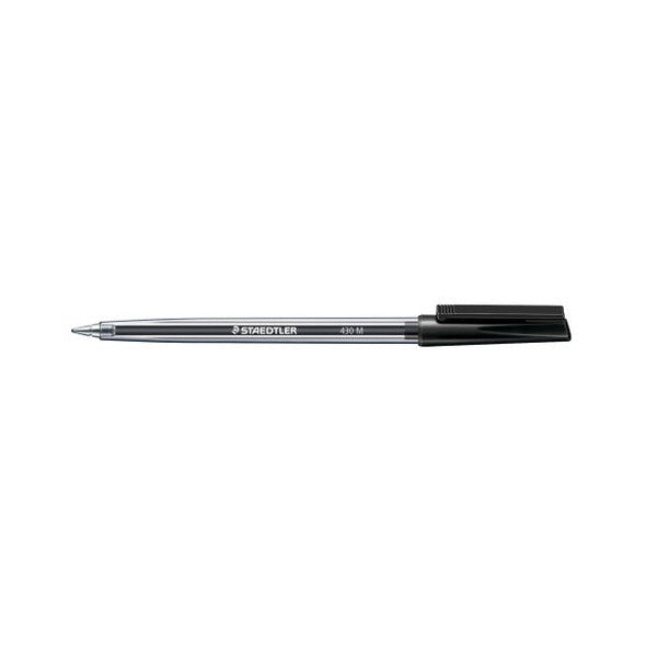 Staedtler Stick 430 Ballpoint Black Medium Dispenser Box 100 430MA9B100