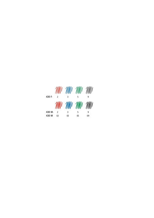 Staedtler Stick 430 Ballpoint Red Medium Box 10 430MA-2