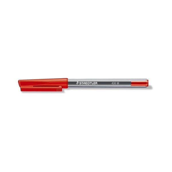 Staedtler Stick 430 Ballpoint Red Medium Cup 50 430MA2CP50
