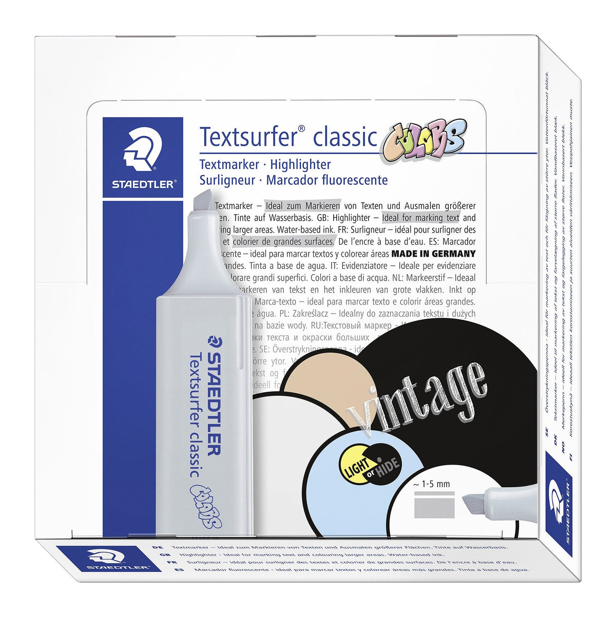Staedtler 364 C-820 Textsurfer Classic Highlighter Light Grey Box of 10