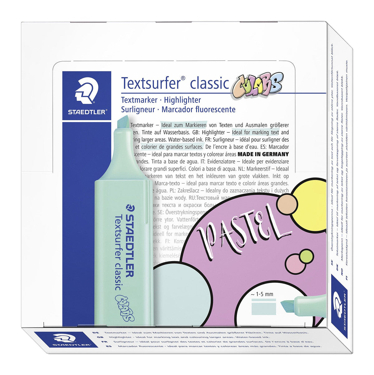 Staedtler 364 C-505 Textsurfer Classic Highlighter Mint Box of 10