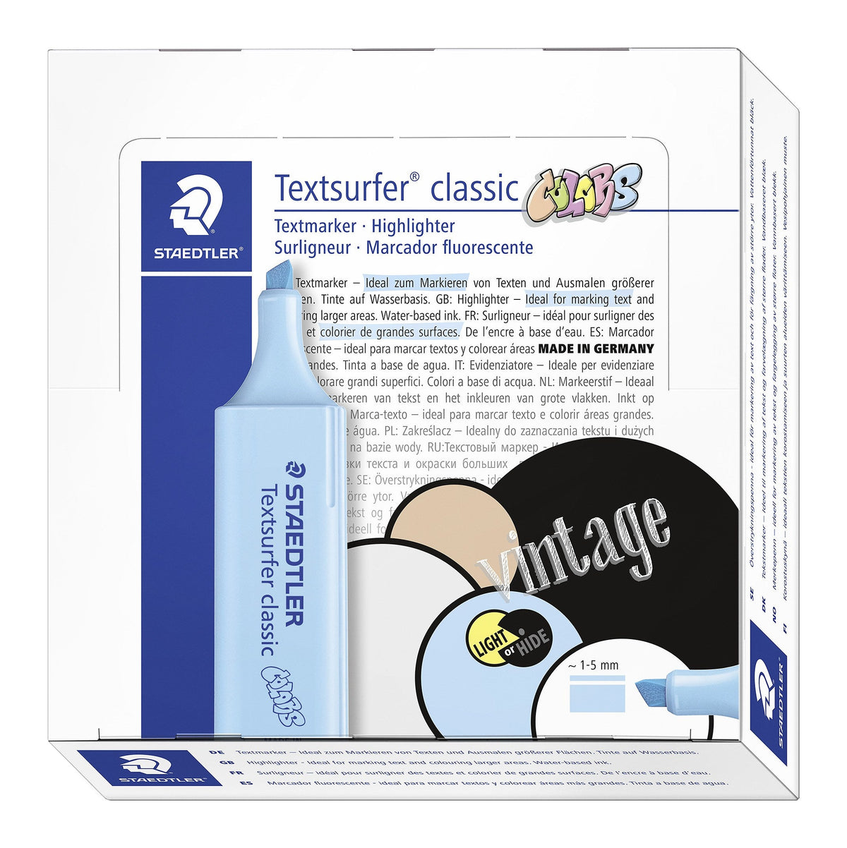 Staedtler 364 C-305 Textsurfer Classic Highlighter Sky Blue Box of 10