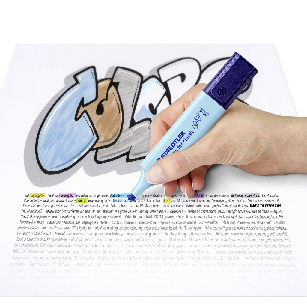 Staedtler 364 C-305 Textsurfer Classic Highlighter Sky Blue Box of 10