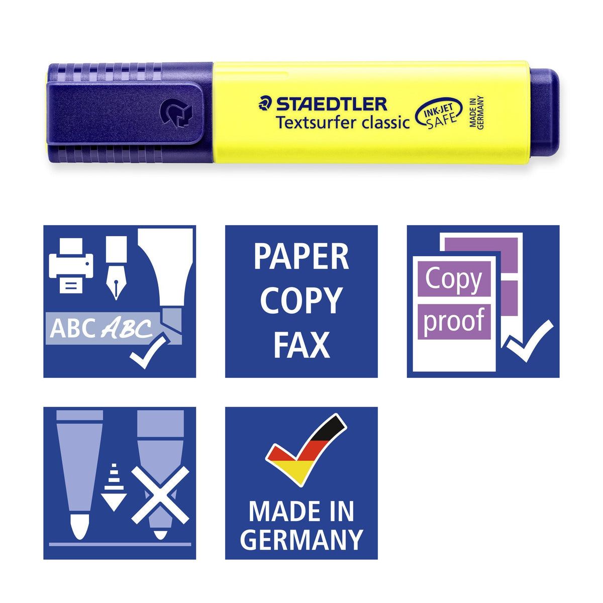 Staedtler Textsurfer Classic Highlighter Wallet 6 Assorted 364 WP6