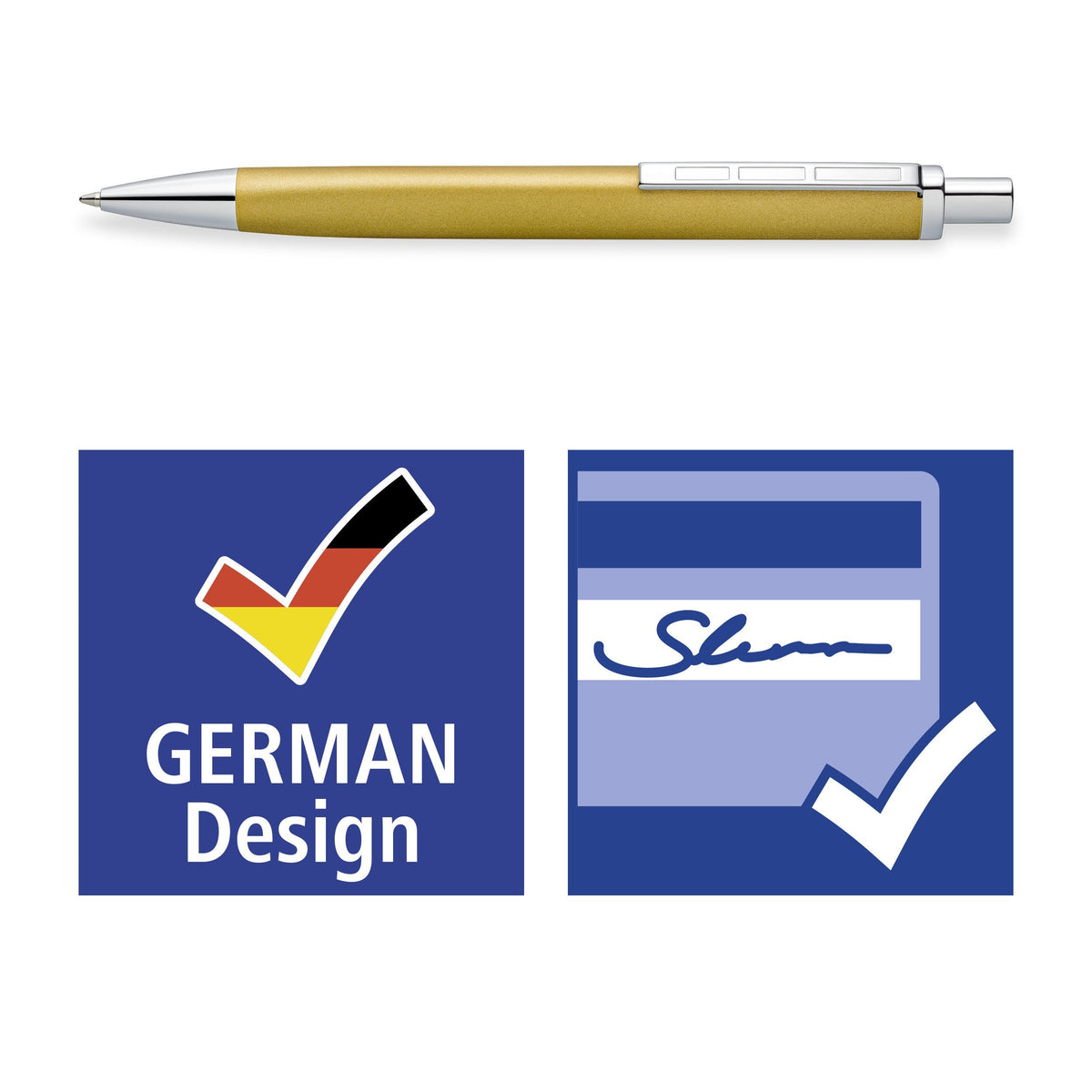 Staedtler 444 M11-3 Triplus Premium Retractable Ballpoint Pen Gold