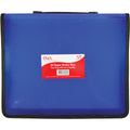 Stat A4 2-Ring Zipper Binder with Handle Blue