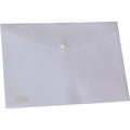 Stat A4 PP Document Wallet with Button Clear Pack 10