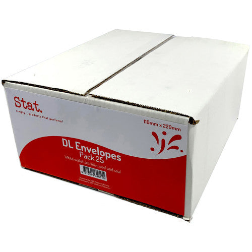 Stat DL Secret Peel and Seal Envelopes Box of 500
