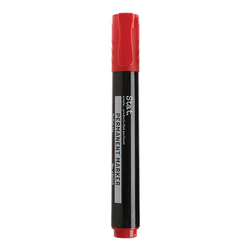Stat Permanent Marker 2.0mm Bullet Nib Red