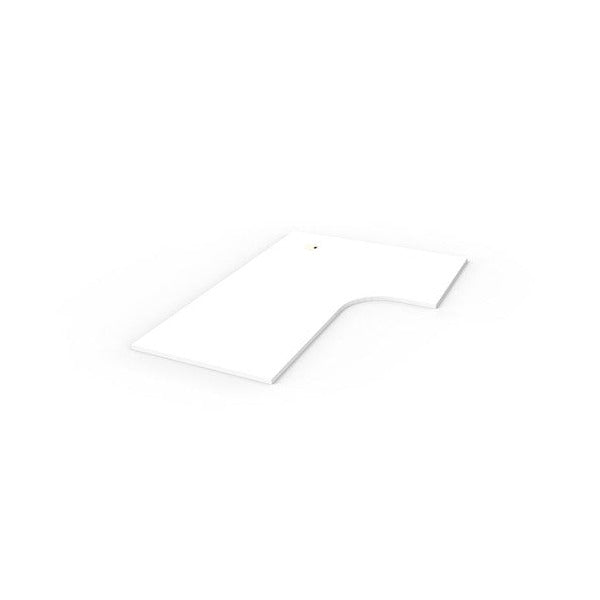 Rapidline Corner Workstation Top 1800 x 1200 x 750 x 25mm Only Natural White