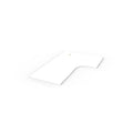 Rapidline Corner Workstation Top 1800 x 1200 x 750 x 25mm Only Natural White