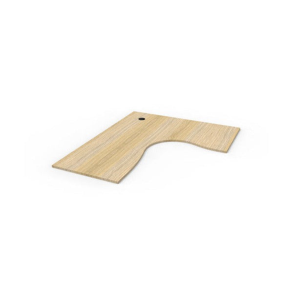 Rapidline Corner Workstation Top 1800 x 1500 x 750 x 25mm Only Natural Oak