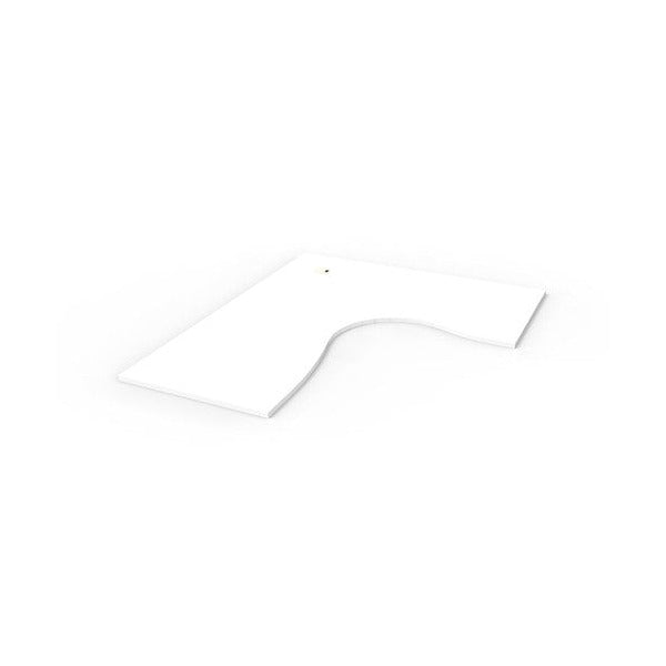 Rapidline Corner Workstation Top 1800 x 1500 x 750 x 25mm Only Natural White