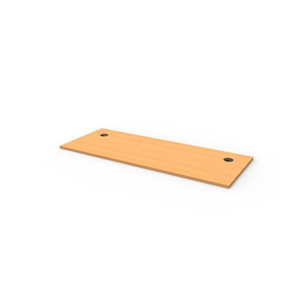 Rapidline Rectangle Table Top 1800 x 700 x 25mm with 2 Cable Port Only Beech
