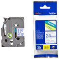 Brother TZe-253 Laminated Label Tape 24mm Blue on White